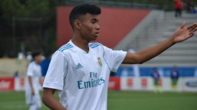 Marvin, durante el Mundialito Juvenil. Foto: Twitter (@mundialmadrid)