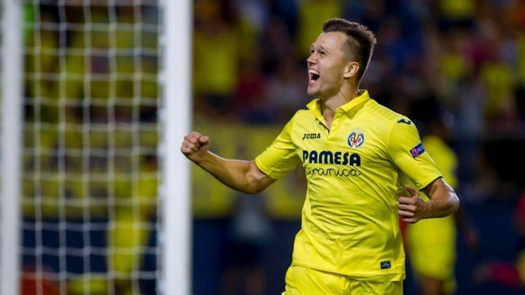 Cheryshev celebra un gol con el Villarreal. Foto: Twitter (@Cheryshev)