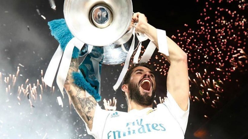 Isco levanta la Champions. Foto: Instagram (@iscoalarcon).