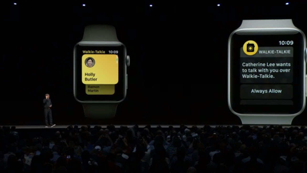 walkie talkie apple watch os