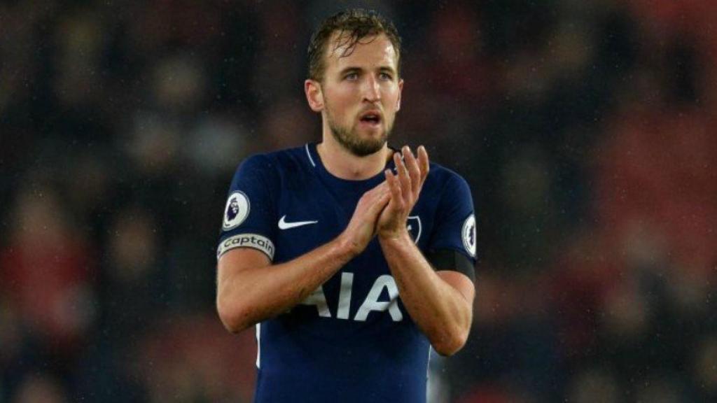 Kane celebra un gol con el Tottenham. Foto Twitter (@Spurs_ES)