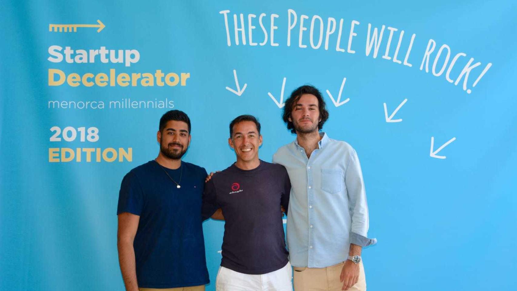 Abhir Hathi, Antonio Quirós y Alfonso Luengo, fundadores de Wasabijobs