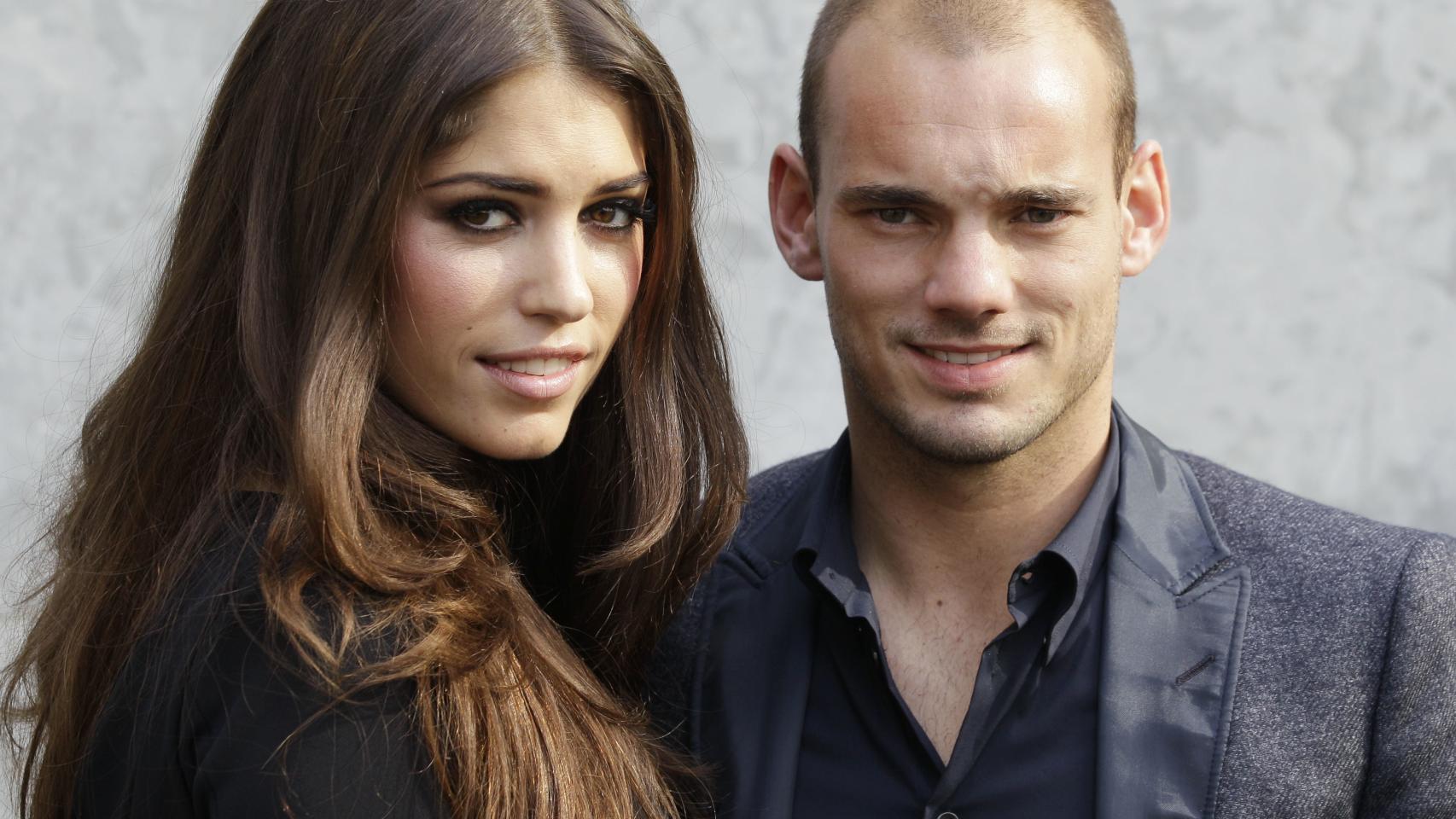 El futbolista Wesley Sneijder y la modelo Yolanthe Cabau van Kasbergen hacen buena pareja, pero solo ella tiene realmente sangre española.