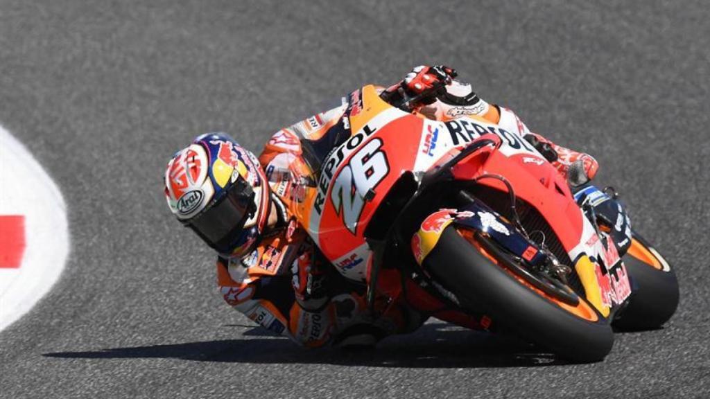 Dani Pedrosa rueda con su Repsol Honda.