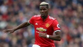 Pogba durante un partido del United