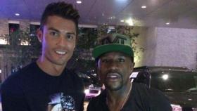 Cristiano Ronaldo y Floyd Mayweather. Foto: Twitter (@cristiano).