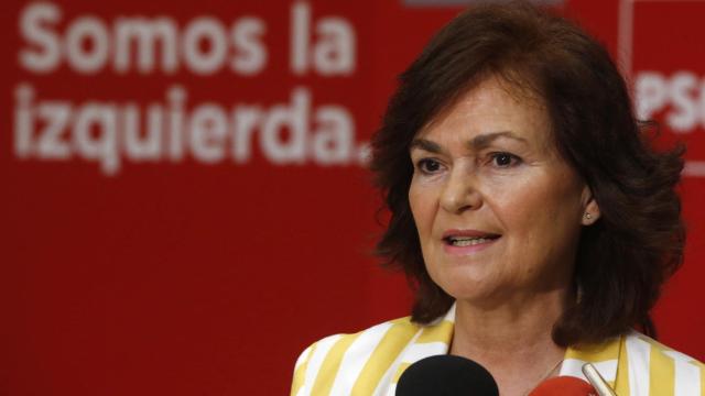 La vicepresidenta del Gobierno, Carmen Calvo.