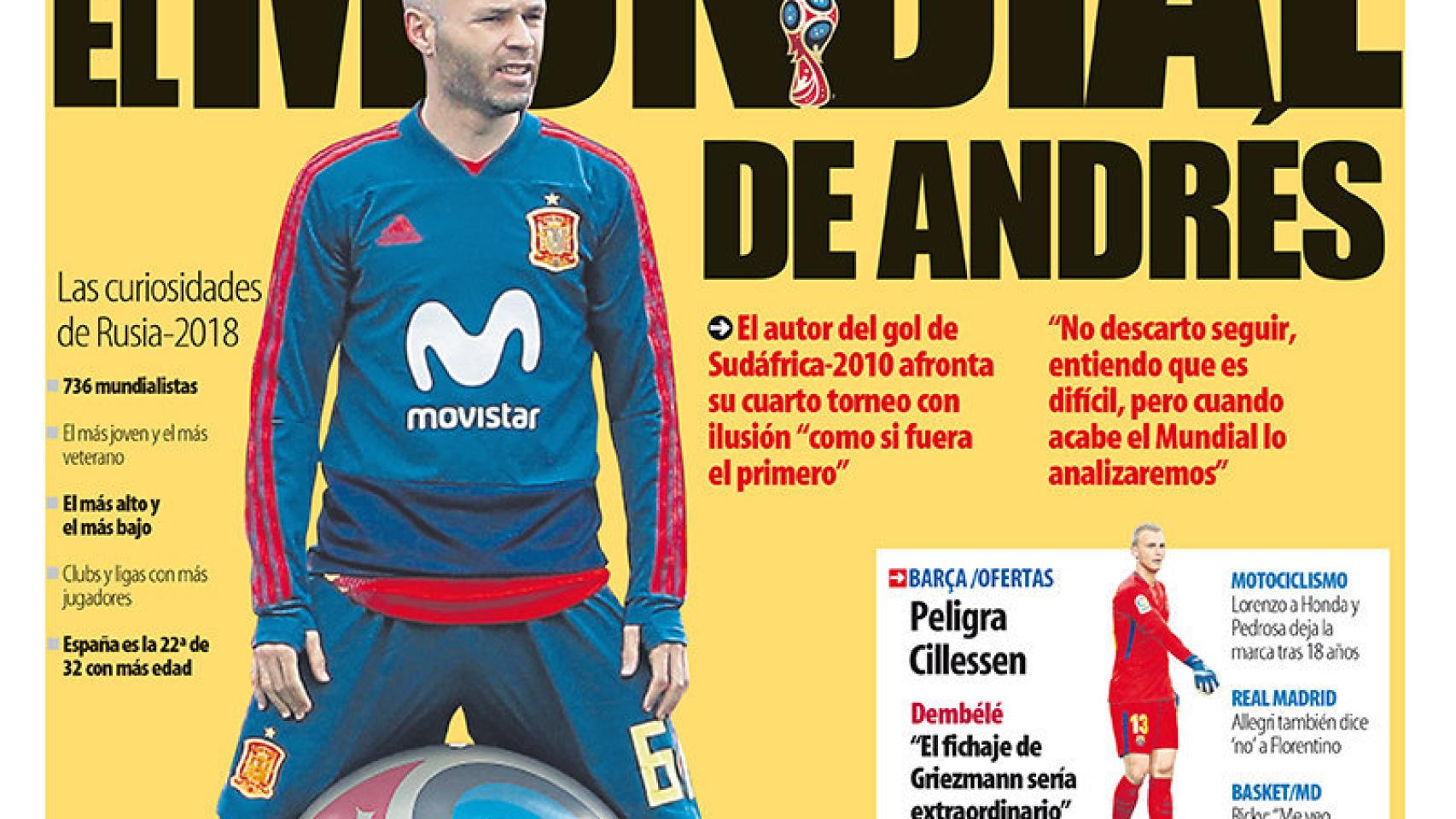 Portada Mundo Deportivo (06/06/18)