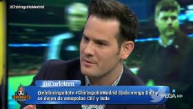 Quim Doménech en El Chiringuito. Foto: Twitter (@elchiringuitotv)