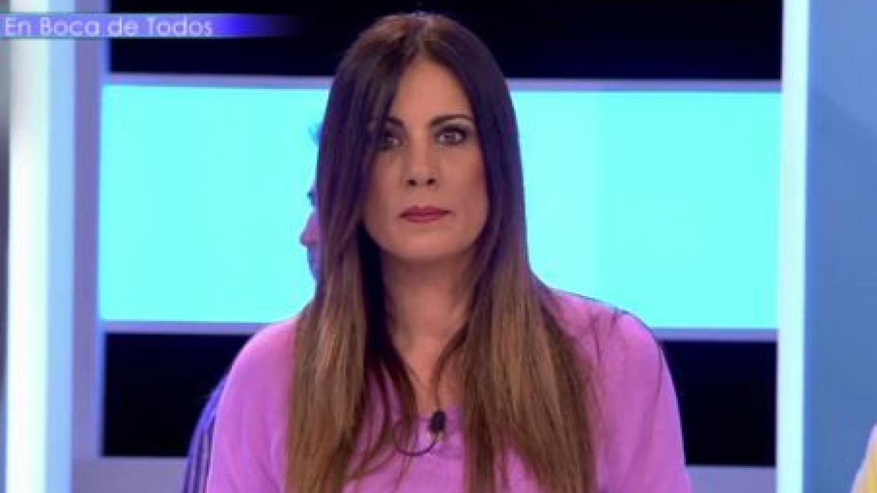 Alicia Senovilla durante su programa en Telemadrid.