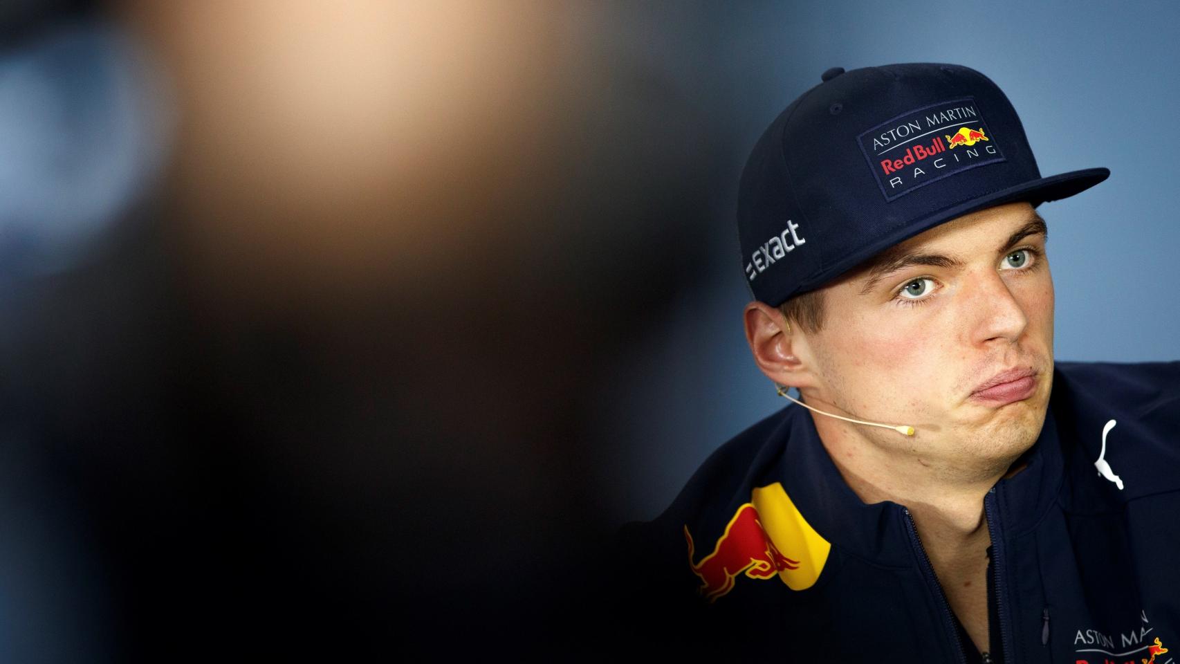 Max Verstappen durante la rueda de prensa en Montreal.