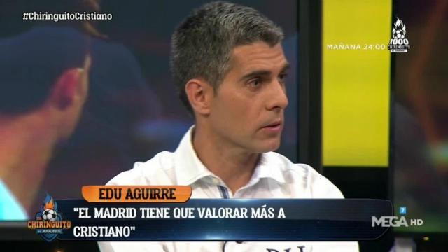 José Luis Sánchez en El Chiringuito. Foto: Twitter (@elchiringuitotv)