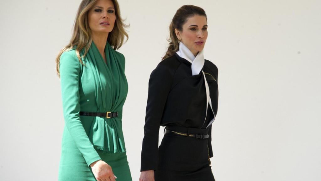 Melania y Rania, en la Casa Blanca