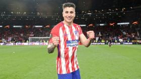 Giménez en la Euroa League. Foto atleticodemadrid.com