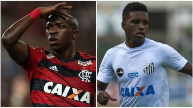 Vinicius (izquierda) y Rodrygo (derecha)