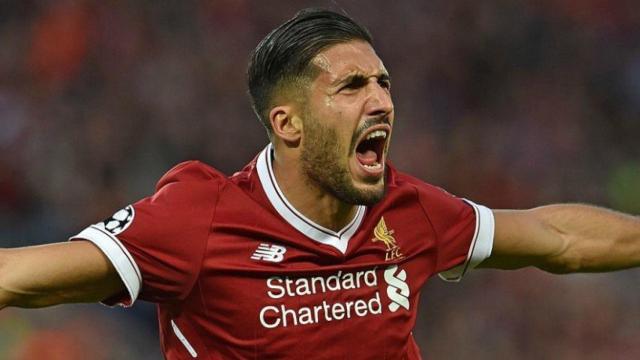 Emre Can celebra con el Liverpool. Foto liverpoolfc.com