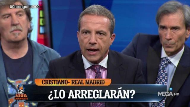 Cristóbal Soria en El Chiringuito. Foto: Twitter (@elchiringuitotv)