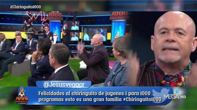 Alfredo Duro en El Chiringuito. Foto: Twitter (@elchiringuitotv)