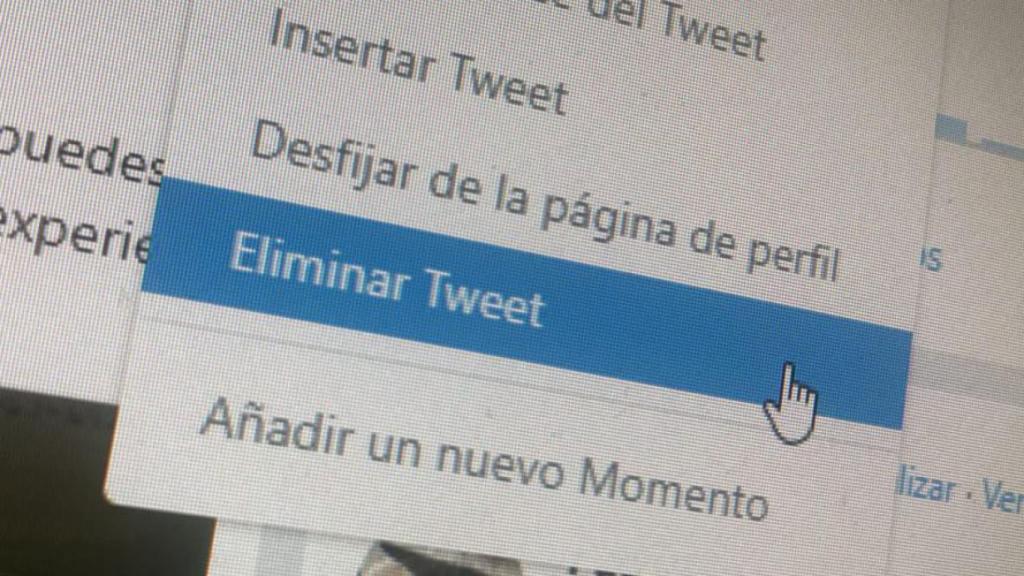 eliminar tuits twitter