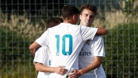 El Juvenil A celebra uno de los goles