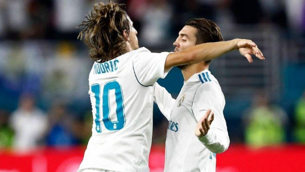 Modric celebra con Kovacic