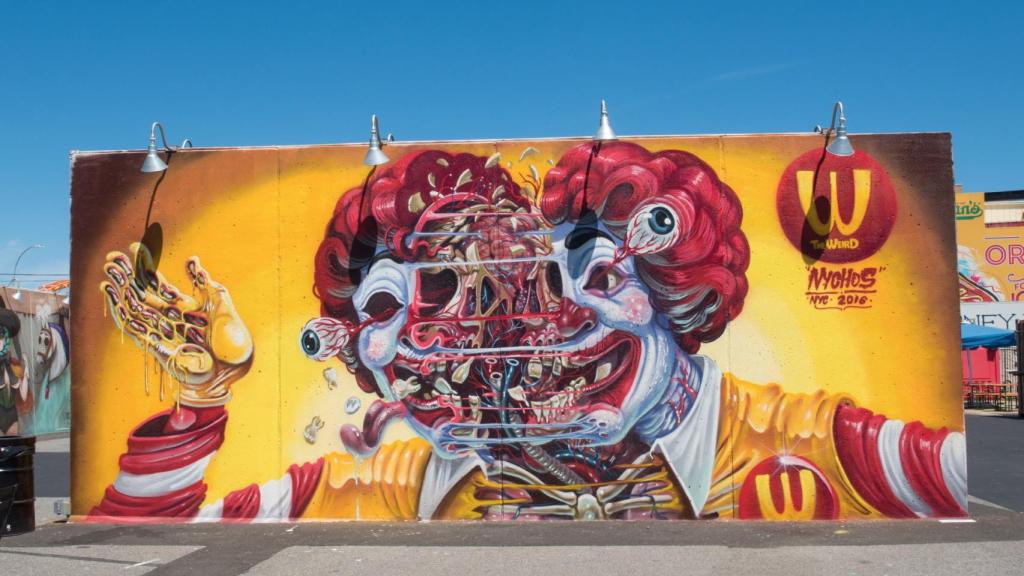 Uno de los murales incluidos en esta zona de Coney Island.