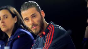 David de Gea, en rueda de prensa.