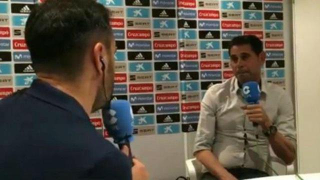 Hierro habla para El Partidazo de COPE. Foto Twitter (@partidazocope)