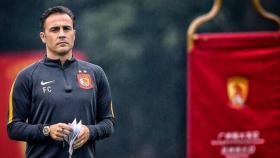 Fabio Cannavaro en un entrenamiento con el Guangzhou Evergrande. Foto: Twitter (@fabiocannavaro)