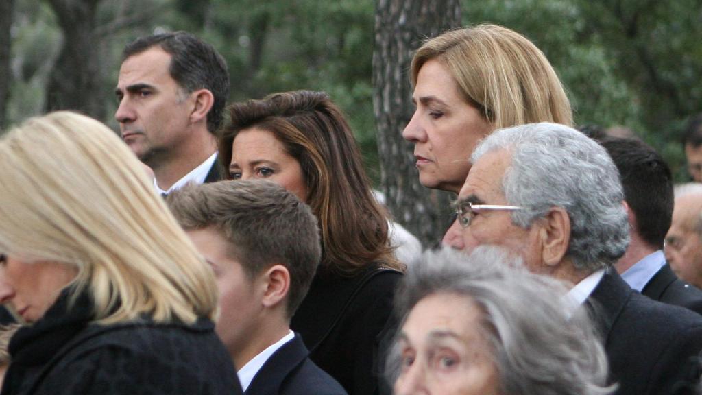 La infanta Cristina y el rey Felipe en uno de sus últimos y tensos encuentros.