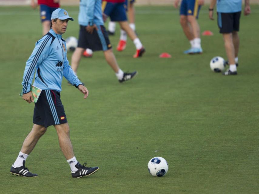 Lopetegui, como seleccionador de la sub21 en 2003.