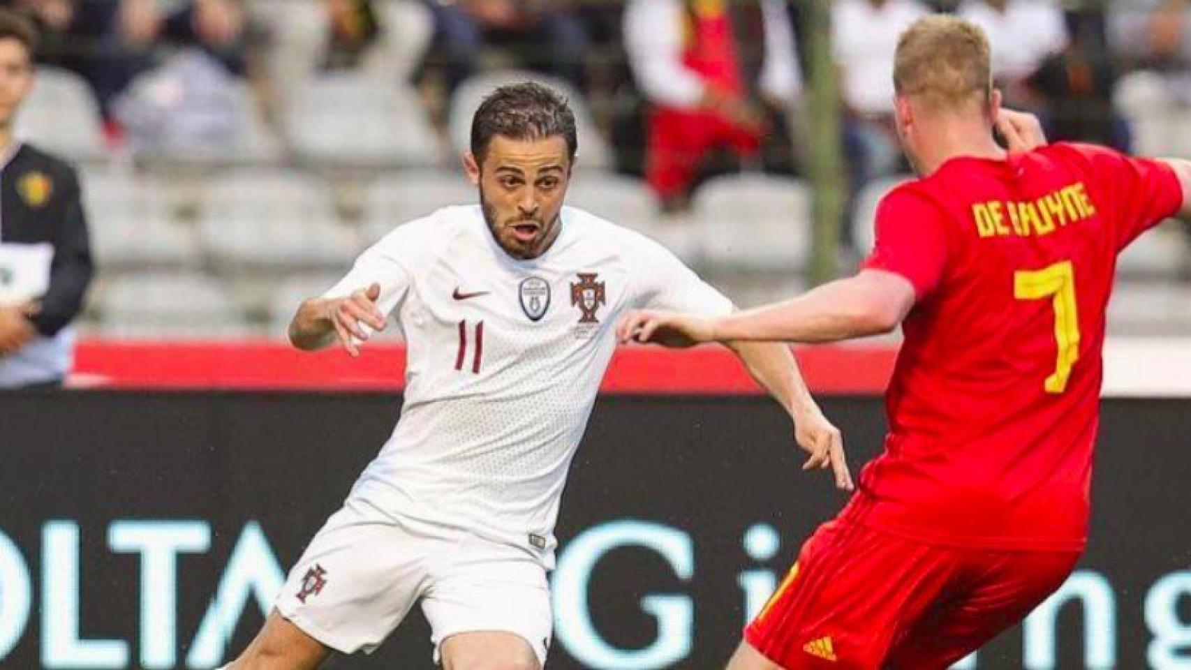 Bernardo Silva, con Portugal. Foto Instagram (@bernardocarvalhosilva)