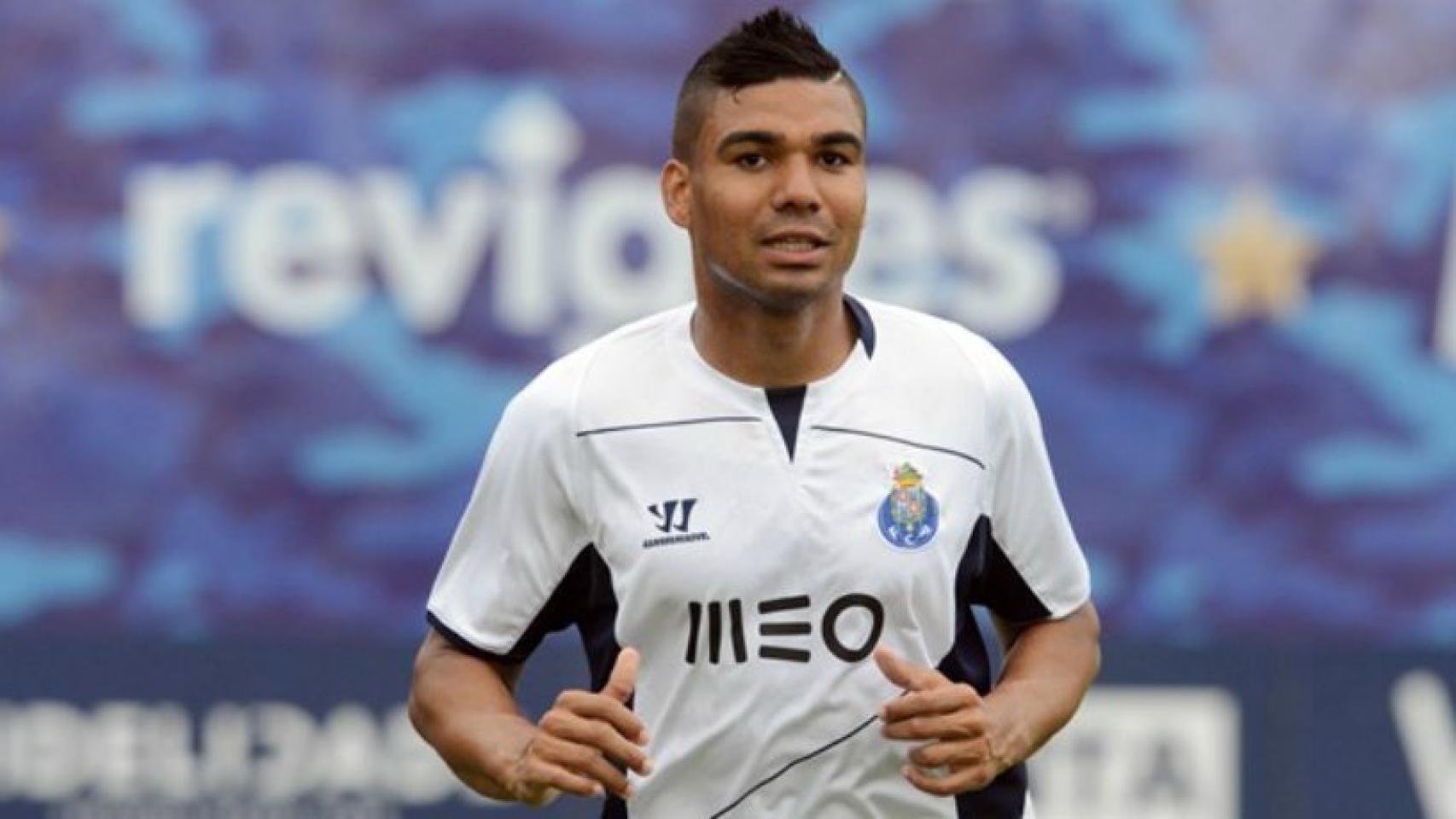 Casemiro durante un entrenamiento de Oporto. Foto: fcporto.pt