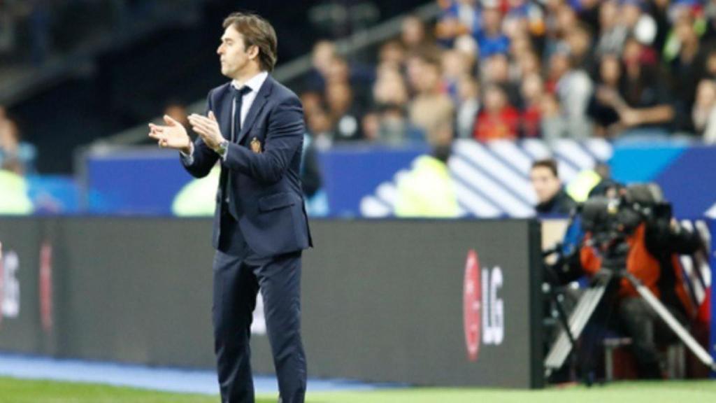 Lopetegui en un partido de la selección española. Foto: sefutbol.com