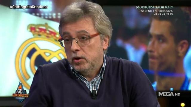 José Damián González en El Chiringuito. Foto: Twitter (@elchiringuitotv)