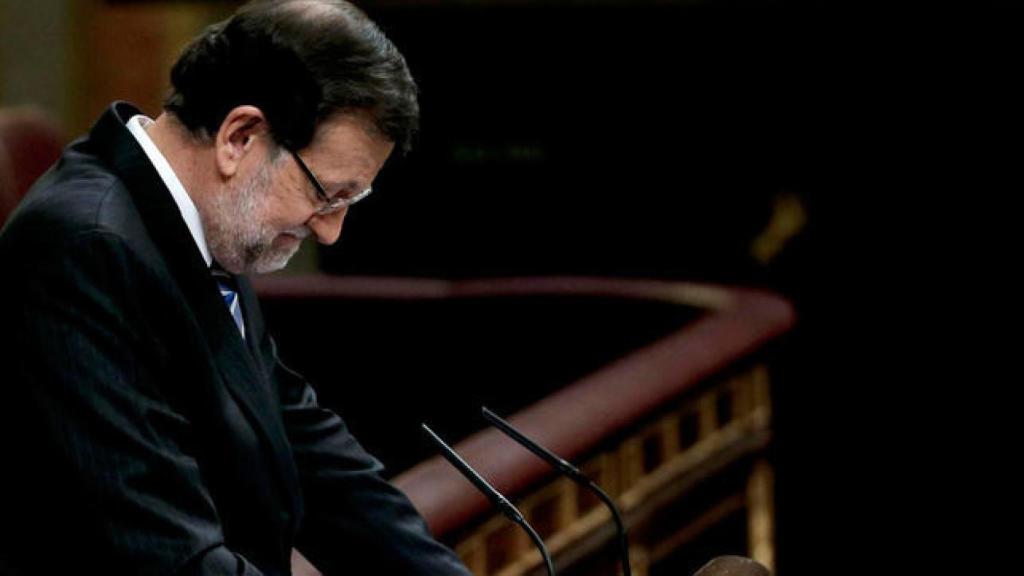 El expresidente del Gobierno, Mariano Rajoy, en el Congreso.