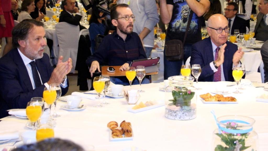 José Creuheras, Pablo Echenique y Josep Antoni Duran i Lleida.