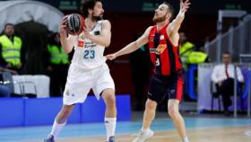 Sergio Llull y Marcelinho Huertas.