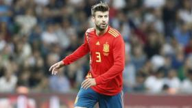 Gerard Piqué, en un partido con la Selección. Foto: sefutbol.com