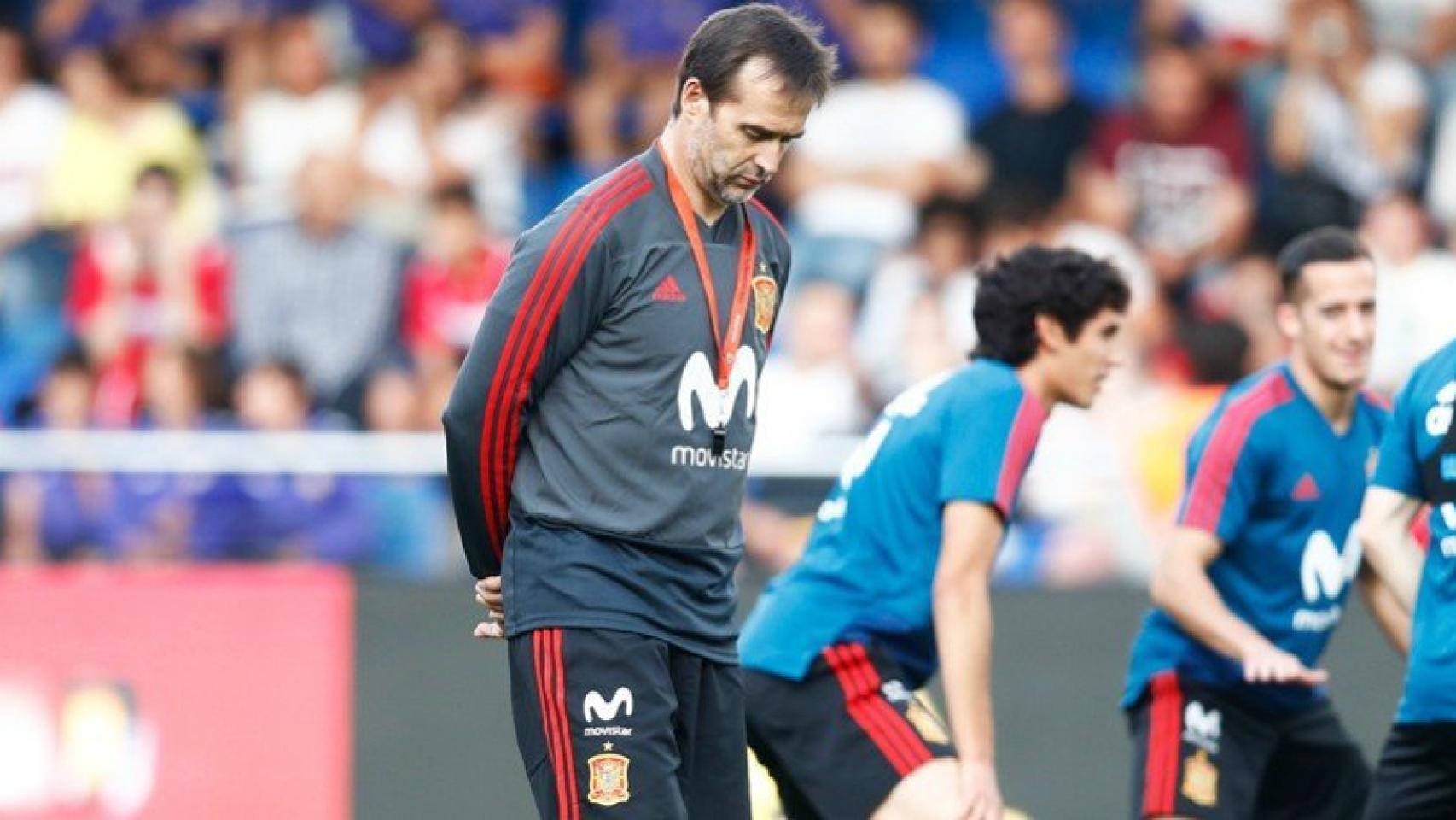 Lopetegui, durante la preparación del Mundial. Foto sefutbol.com