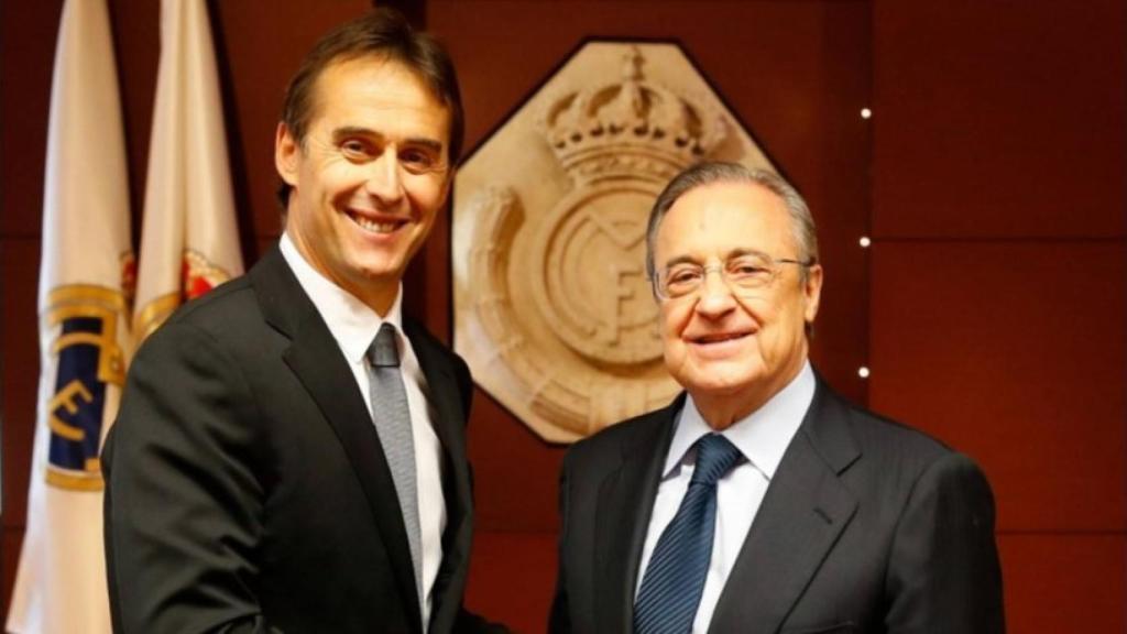 Julen Lopetegui y Florentino Pérez