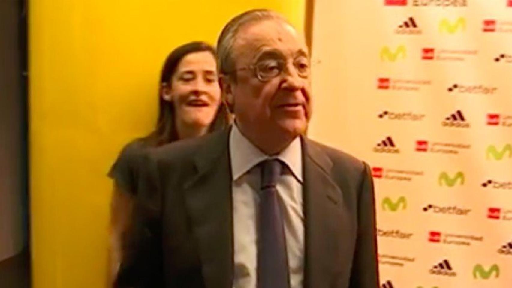 Florentino Pérez, en zona mixta del WiZink Center