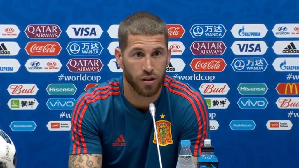 Sergio Ramos, en rueda de prensa