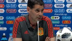 Fernando Hierro, en rueda de prensa