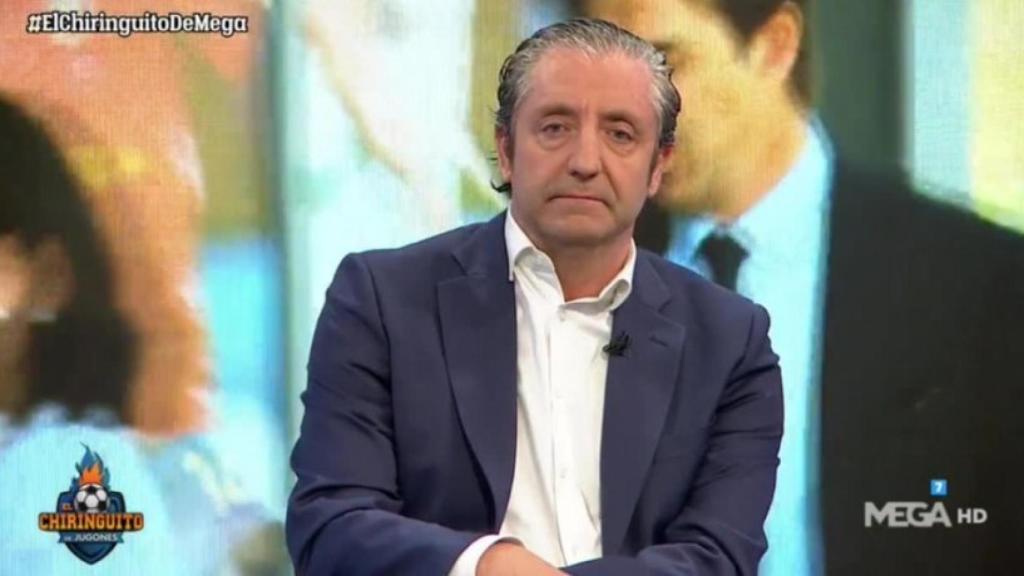 Josep Pedrerol, en El Chiringuito de Jugones. Foto: Twitter (@elchiringuitotv).