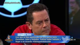 Tomás Roncero en El Chiringuito. Foto: Twitter (@elchiringuitotv)