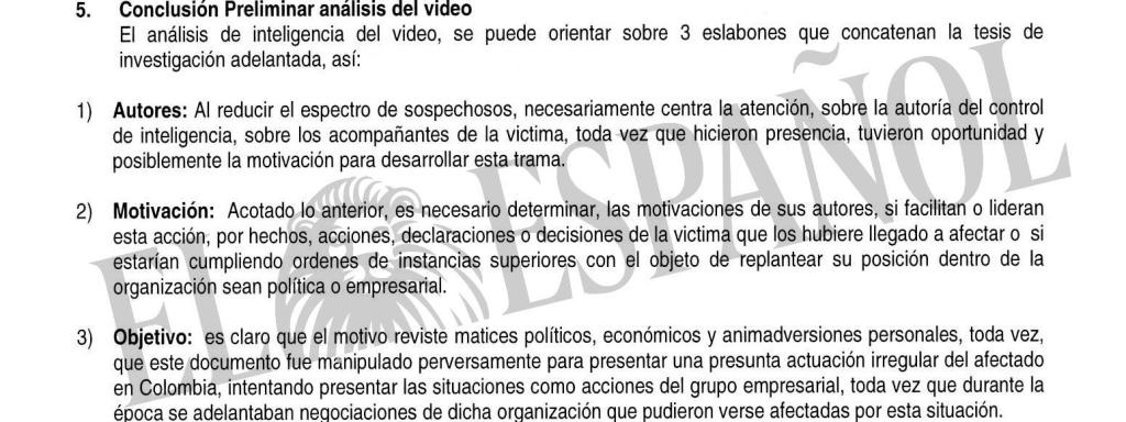 Conclusiones parciales del informe.