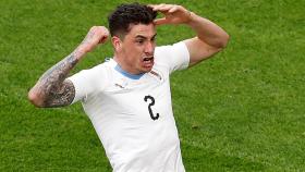 Giménez celebra su gol contra Egipto.