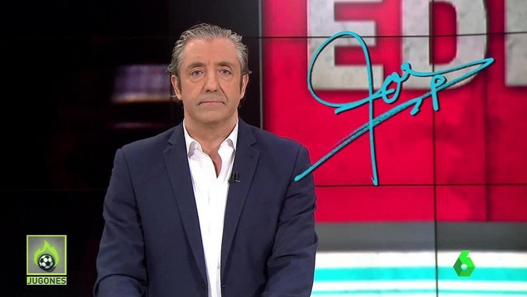 Josep Pedrerol, en Jugones. Foto:Twitter (@elchiringuitotv)