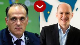 Javier Tebas (La Liga) y Jenaro García (Gowex)